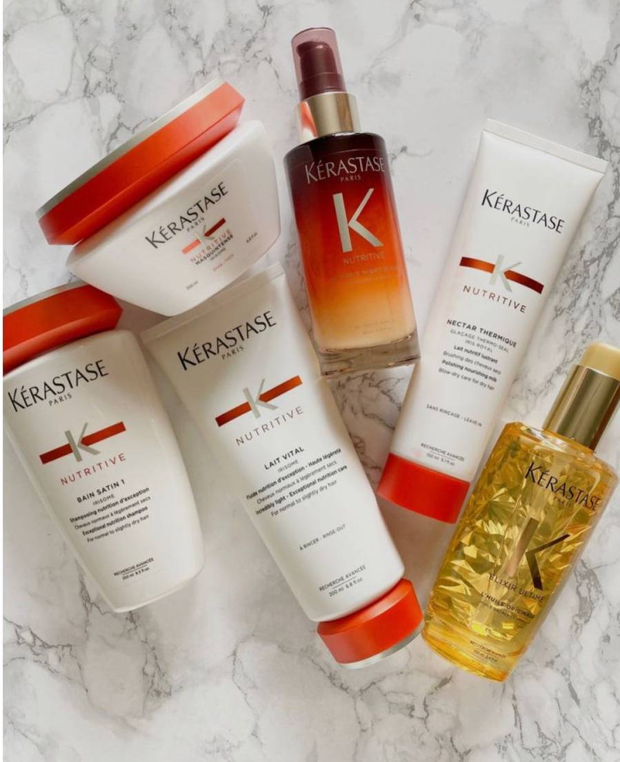 La colección Kérastase Nutritive es una gama de productos nutritivos para cabello seco concebida para dar flexibilidad y suavidad y cuida el color y fibra capilar.